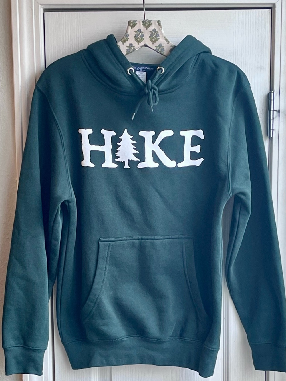 Kiel James Patrick KJP HIKE Tree Hoodie Forest Green Pullover Sweatshirt Size XS